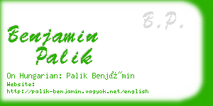 benjamin palik business card
